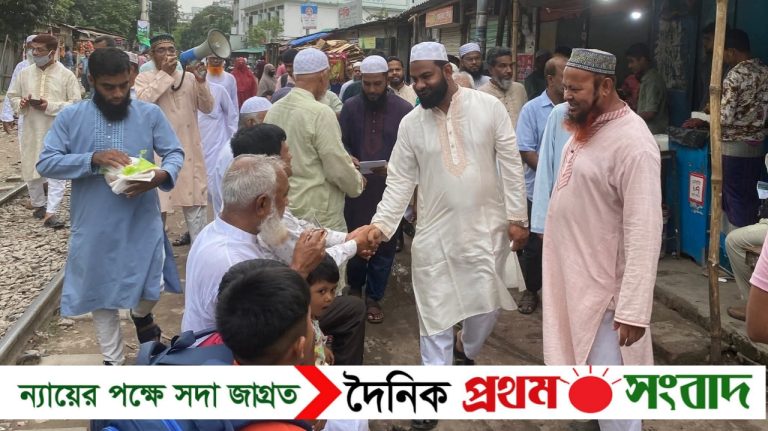 ময়মনসিংহ-৪ আসনে জামায়াতের এমপি প্রার্থীর গণসংযোগ