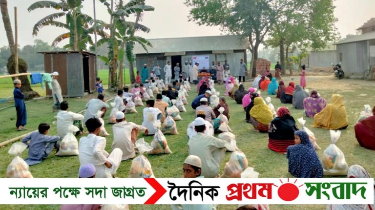 নকলায় অসহায় ও নিম্নআয়ের মানুষের মাঝে জামায়াতের খাদ্য সহায়তা বিতরণ
