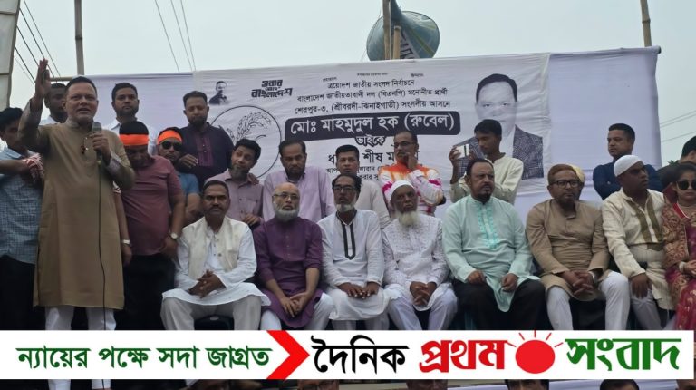 শেরপুর-৩ আসনে বিএনপির ধানের শীষের নির্বাচনী পথসভা অনুষ্ঠিত