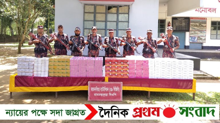 শেরপুরের সীমান্তে বিজিবির অভিযানে প্রায় কোটি টাকার ভারতীয় ওষুধ জব্দ